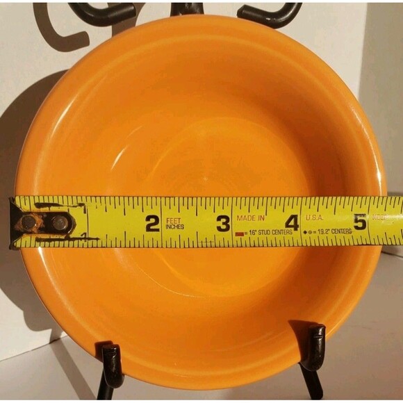 Lot Of 4! Fiestaware Tangerine Bowls 5 3/8" Stacking Fruit Berry Dessert HLC - Picture 7 of 8